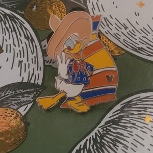 Mexico Donald Duck Cast Lanyard Enamel Pin